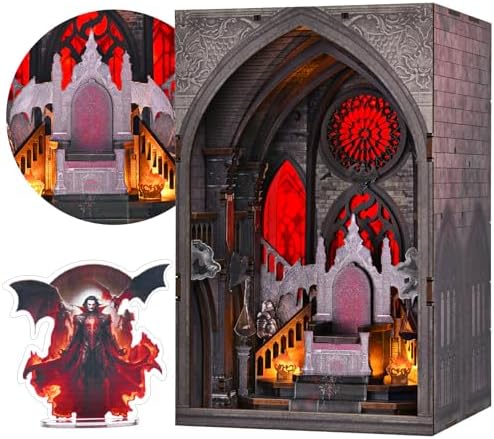 CCCDF Throne of Blood Book Nook Kit, 3D Wooden Puzzle with LED by CCCDF