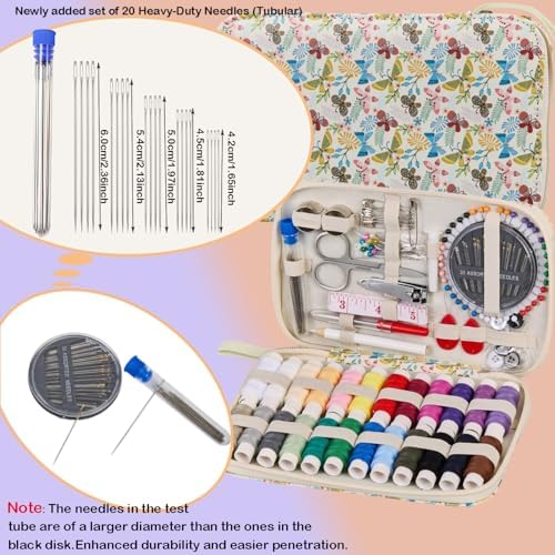 Bobode 140 PCS Travel Sewing Set Basic Hand Sewing Kit for Adults - Image 3