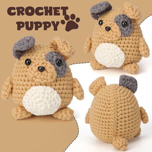CrochetBox Pug Complete Crochet Kit for Beginners, Easy Craft for Adults - Image 2