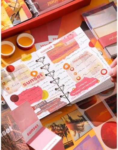 Scrapbooking Supplies Kit, A6 Grid Notebook, Vintage Junk Journaling Kit - Image 7