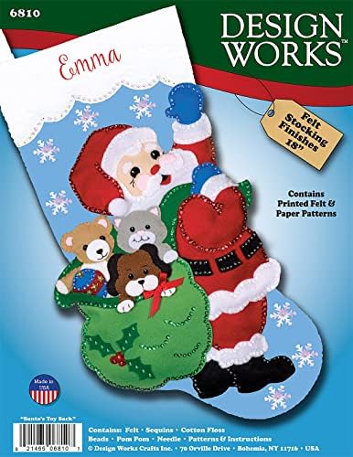Santa's Toy Bag Felt Stocking Kit - Image 2