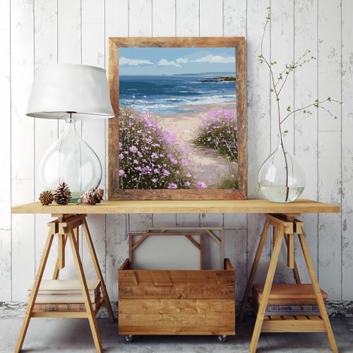 Beach Wildflower Paint by Numbers Kit for Adults Beginner 16X20 inch - Image 2