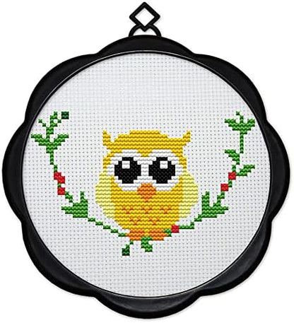 Awesocrafts Cross Stitch Kits Owl 11CT Stamped Patterns Easy Cross Stitching Embroidery Needlework Kit Supplies (Owl) by Awesocrafts