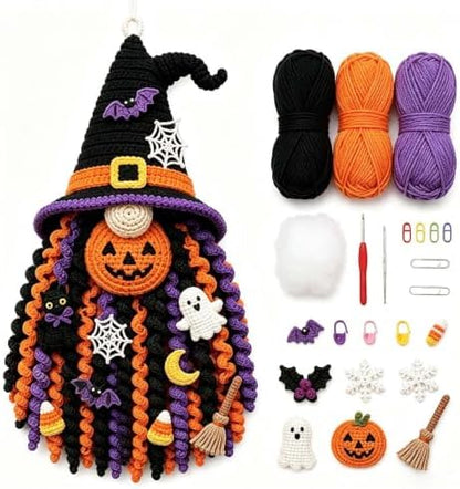 DIY Seasonal 3D Crochet Door Hanger Kit Collection, Halloween Handmade by Unknown