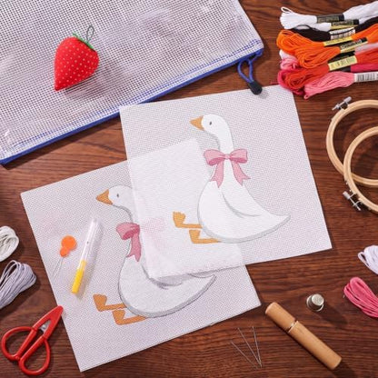 XunYee Needlepoint Canvas Kit, Silly Goose - Image 4