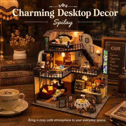 Spilay DIY Miniature House Kit for Adults, Miniature Dollhouse Building Kit - Image 3