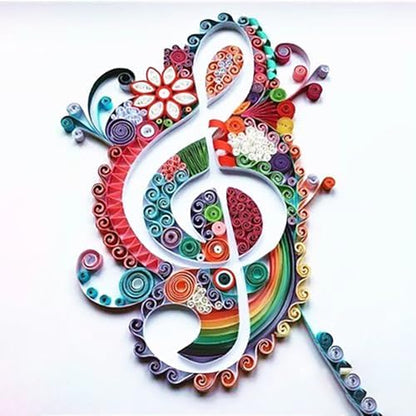 MusicNote Paper Quilling Kit Paper Quilling Adult Craft Great for DIY Craft Workshop,Home Decoration,Birthday Gift,Adult Friend interaction.It's Suitable for Adult and Craftsmen.Creative Stress Reliee by MerainMe