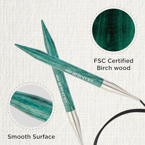 KnitPro Dreamz Fixed Circular Needles 40" (100cm) | US Size 15 (10mm) - Image 2
