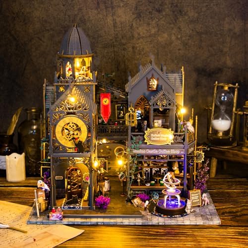 Dollhouse Kit, DIY Miniature House w/LED for Adult, Magic Castle - Image 6