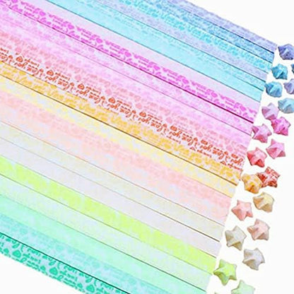 Luminous Origami Stars Papers Package DIY Paper Glitter Origami Stars, Glows in The Dark Stars Folding Paper, 600 Sheets, 20 Colors(20 Luminous Colors) by HYSTYLE