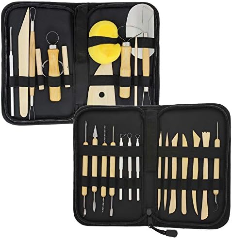 U.S. Art Supply Pottery & Clay Tools Sets (26-Piece) - 12 and 14-Piece Set by USArtSupply