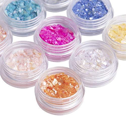 Transparent & Color UV Epoxy Resin Kit Crystal Clear 200ML + Choose Any 6 Colored UV Resin 30ML with 42 Colorful Sequins Holographic Glitter Nacre Decorations + Portable UV Lamp Jewelry Making DIY - Image 7