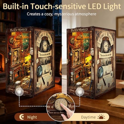 BELEEV Book Nook Kit for Adult and Teens,3D Wooden Puzzle（Mystery） - Image 2