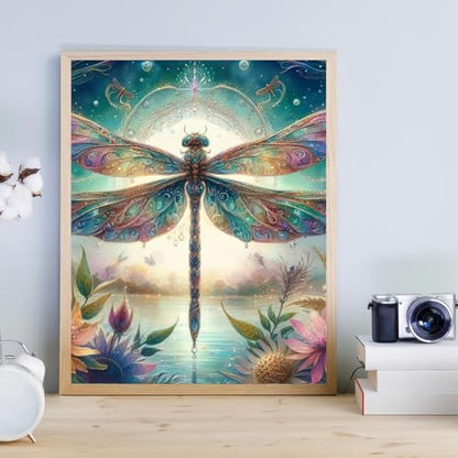Vintage Dragonfly Paint by Numbers Kit for Adults Beginner (Without Frame) - Image 3