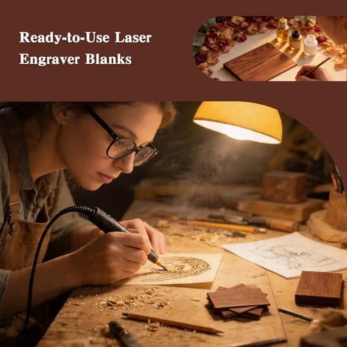 6 Pack 12x12x1/8 Inch 3mm Basswood Sheets Unfinished Wood Blanks for Laser Cutting Engraving Wood Burning DIY Crafts - Image 5