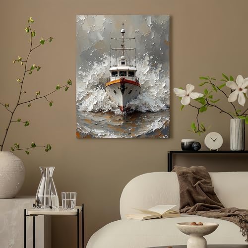 GXGLLPZBY Ship Painting by Numbers Kit for Adults Beginner,15.7X19.7 Inch - Image 3