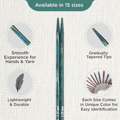 KnitPro Dreamz Interchangeable Circular Needles 4" (10cm) | US Size 3 (3.25mm) - Image 3