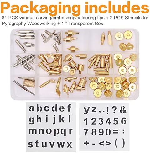 82 PCS Wood Burning Accessories for Pyrography Pen Wood Embossing Carving DIY Crafts - Image 7