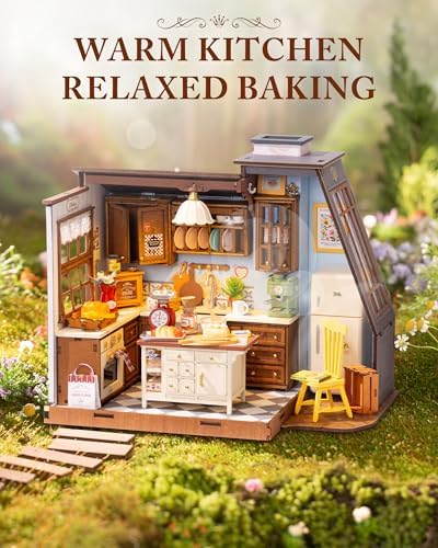 Rolife Baking Kitchen DIY Miniature House Kit with LED Lights - Image 4