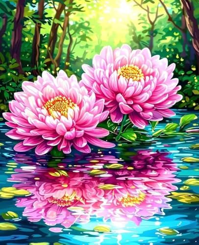 Paint by Numbers Kit for Adults Beginner, Plant Paint by Numbers Flower, DIY Easy Acrylic Watercolor Oil Painting Kit with Brushes, Arts and Crafts for Adult for Home Wall Decor, Gifts 16x20 in 5-25 by Unknown