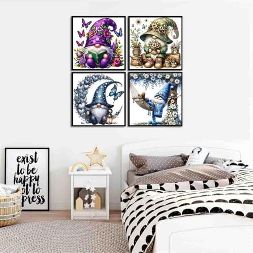 DYAIANGMU 4 Pack Stamped Cross Stitch Kit for Adults 13.7x13.7 inches - Image 3