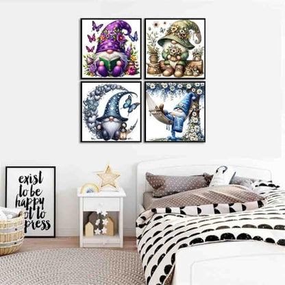 DYAIANGMU 4 Pack Stamped Cross Stitch Kit for Adults 13.7x13.7 inches - Image 3