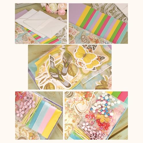 Huralona Greeting Card Making Supplies Envelope Kit Gift Anniversary Craft - Image 5