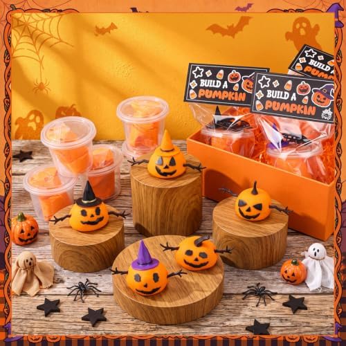 24 Sets Halloween Craft Kits DIY Pumpkin Air Dry Clay for Adult - Image 4