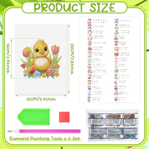 Xuhal 30 Pcs Mini Diamond Art Kits for Adult Animal Small Diamond Painting - Image 3