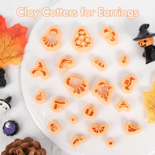 Puocaon Halloween Ghost Polymer Clay Cutters for Jewelry Earring Making - Image 4