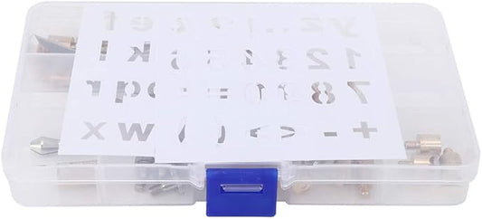 DANAIXZ 57 Pcs Professional Pyrography Pen Tip Set High Quality Copper Welding Accessories Kit with Various Shapes for Wood Burning Engraving and Soldering DIY Projects
