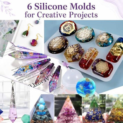 Resin Kit 3-Tier Storage Box Jewelry Making Kit with Molds - Image 2