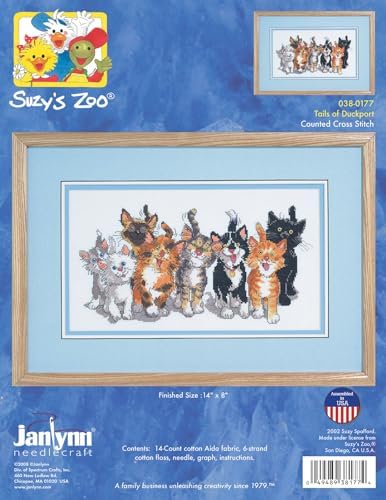 Janlynn Counted Cross Stitch Kit, Tails of Duck Port, multi-colored - Image 2