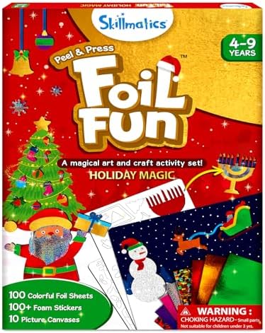 Skillmatics Foil Fun Christmas Holiday Magic, Gifts for Boys & Girls by Skillmatics