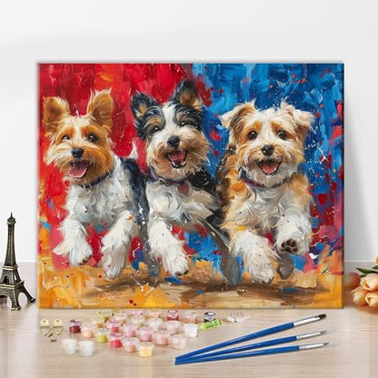 TUMOVO DIY Painting by Numbers for Adults Dog by TUMOVO