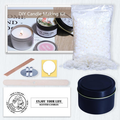 DIY Candle Making Supplies for Adults and Beginners, Including Soybean Wax, Exquisite Stickers, Candle Jars, Wicks, and Homemade Candle jar Sets with Essential Oils. by Unknown