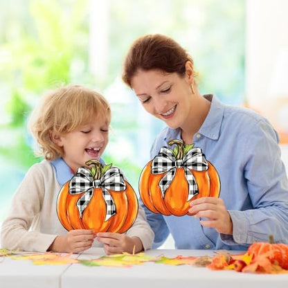 24 Pcs Fall Coloring Wreath Crafts Color Your Own Fall Crafts, Pumpkin - Image 6