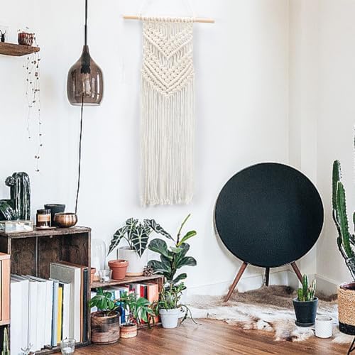 INFUNLY 8 in 1 DIY Macrame Kit All in One Macrame Kits for Adults Beginners White Macrame Wall Hanging Ornaments for Decoration Easy Macrame Keychain Kits Macrame Plant Hanger Kit with Instruction - Image 6