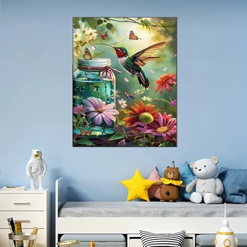 Arttoplus Hummingbird Paint by Numbers Kit for Adults Beginner 16x20 inch - Image 4