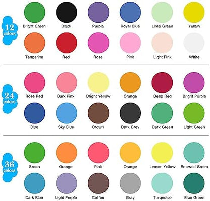 36 Colors Air Dry Clay, Modeling Clay for Kids DIY Starter Kits, Model Magic, Non-Sticky,with Sculpting Tools, Great Gift for Children, Adults and Artists - Image 2