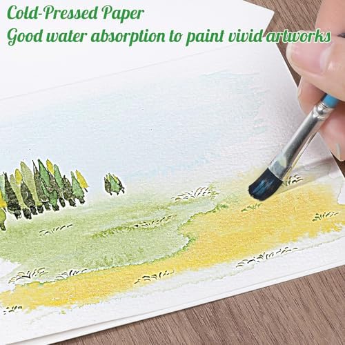 200 Pcs Watercolor Bookmark Making Kit with Cards, Envelopes & Tassels - Image 3