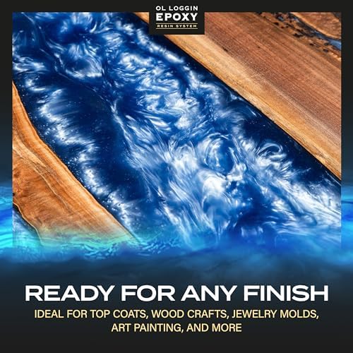 Ol Loggin Epoxy Resin Art Starter Kit, 64 oz. - VOC-Free, Food Safe, Clear, OLE-AR-064-SK - Image 3