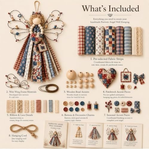 Macrame Wall Weaving Craft,Angel Fabric Hanging DIY Kit - Image 4