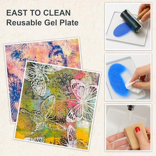 DINGSEN Gel Printing Plate Kit, Printmaking Set for Artists & Crafters - Image 2