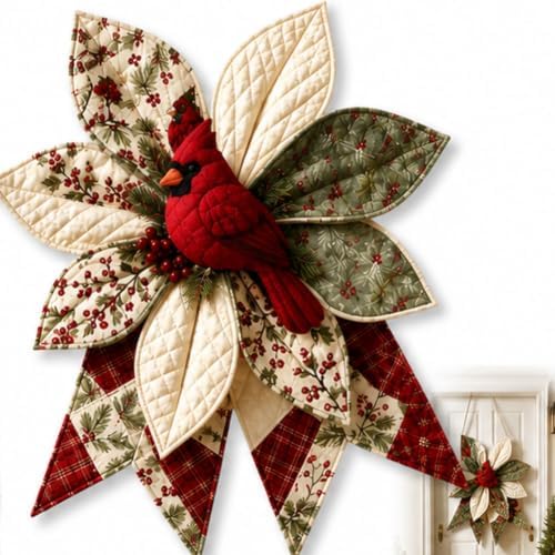 JMHKKUJ Large Patchwork Bow Sewing Kit, Farmhouse Fabric Folded Flower by Unknown