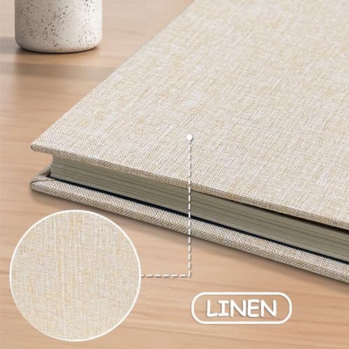 Large Photo Album Scrapbook, Holds 4x6, 8x10 Pictures, Self-Adhesive Pages for Baby, Wedding, Travel & Family Memories, Includes Metallic Pen & Scraper, DIY Memory Book for Gifts 13"x12.8" 60 Pages - Image 4
