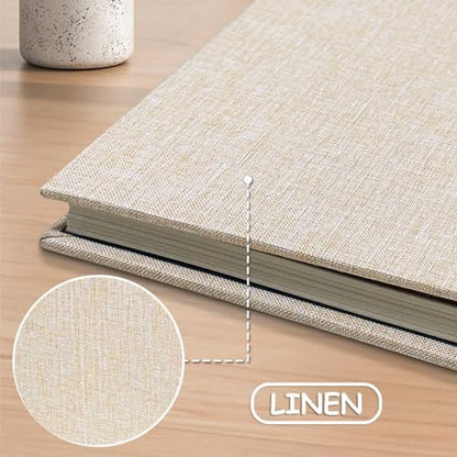 Large Photo Album Scrapbook, Holds 4x6, 8x10 Pictures, Self-Adhesive Pages for Baby, Wedding, Travel & Family Memories, Includes Metallic Pen & Scraper, DIY Memory Book for Gifts 13"x12.8" 60 Pages - Image 4