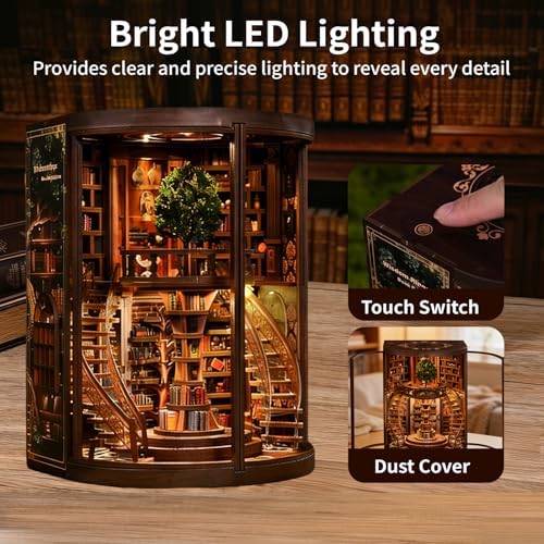 DIY Book Nook Kits for Adults - BookNook Miniature House Kit with LED Light - Image 3
