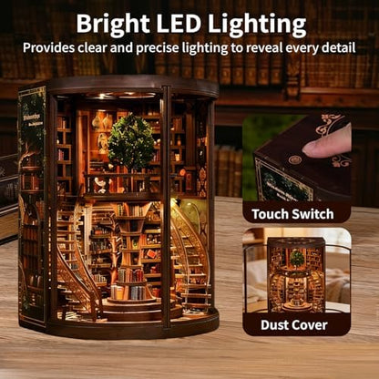 DIY Book Nook Kits for Adults - BookNook Miniature House Kit with LED Light - Image 3