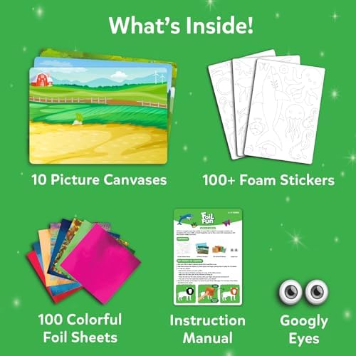 Skillmatics Foil Fun Animals, Foil Art & Craft Kit, Gift for Boys & Girls - Image 3